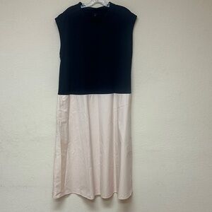 COS womans color blockTwo-Tone Sleeveless Midi Dress size L